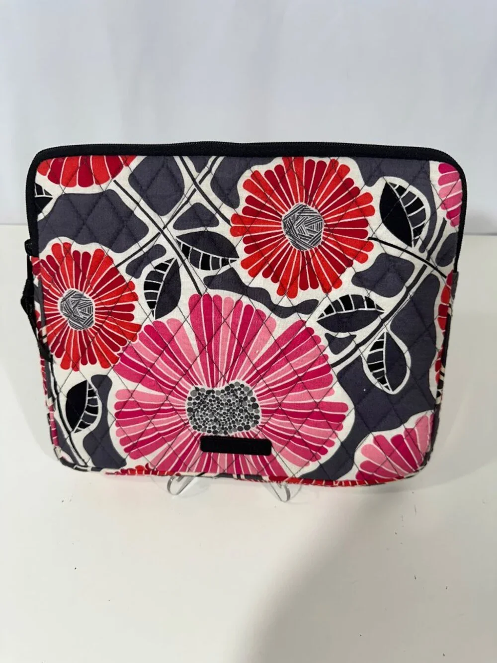 Vera Bradley Cherry Blossom Tablet Sleeve Quilted Case Pink Red Floral 10x8.5